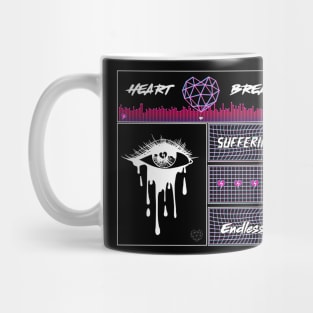 Heart Break Vaporwave Mug